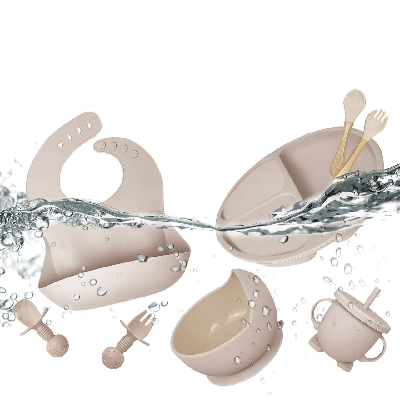 Vaisselle Bebe - TablewareBabySet™ - Beige